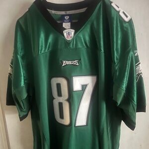 Philadelphia Eagles Football Jersey , Size 54 , All Sewn Patches